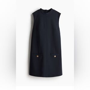 H&M Navy Blue A-Line Dress